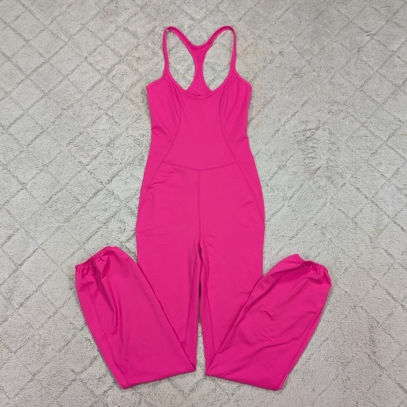 Free People Pants - Free People Jumpsuit Womens XS Pink Lets Bounce One Piece Dance Sport Sleek
